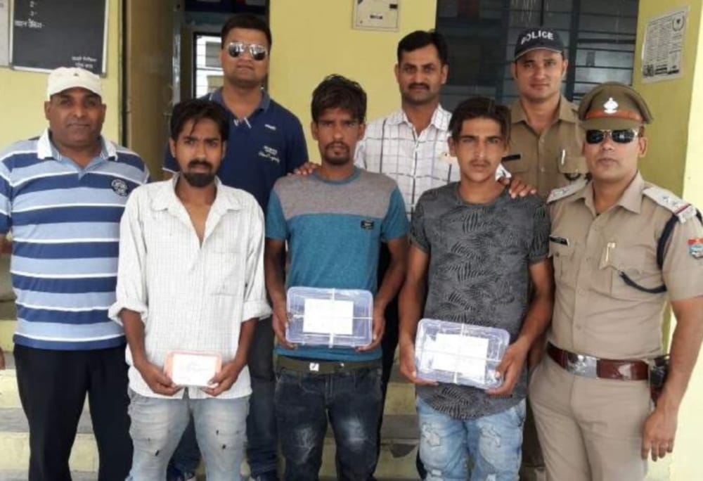 police arrested three miscreants belongs from hariyana