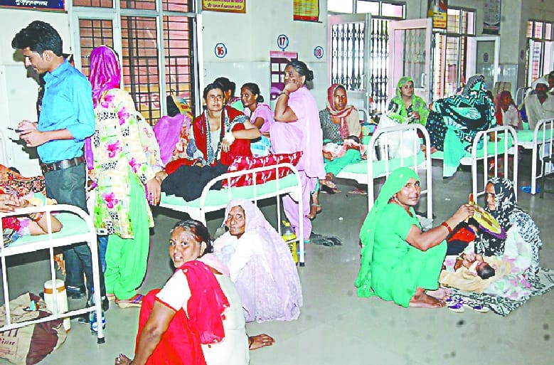 Two-two patients on one bed