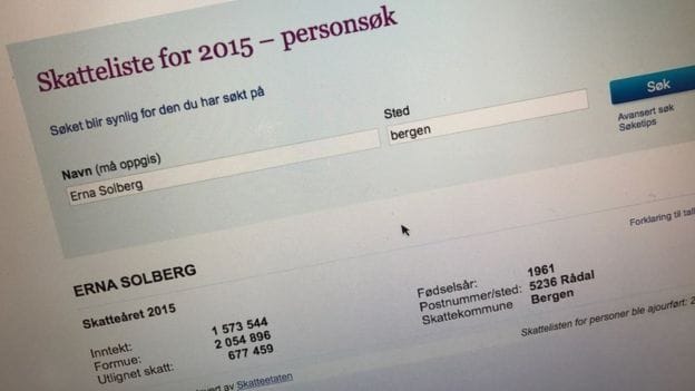 Norway in this case is different from the whole world