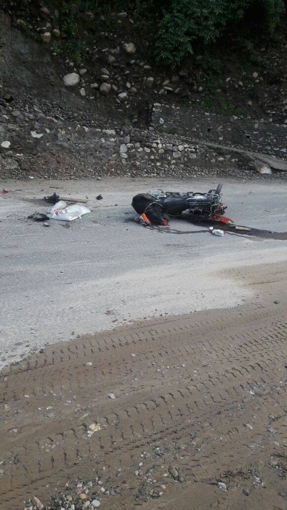 truck crushed husband and wife at badrinath highway