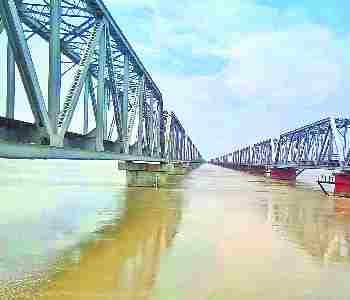 Ghaghra crosses red mark