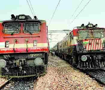 Express trains waiting for two hours in jarwalroad