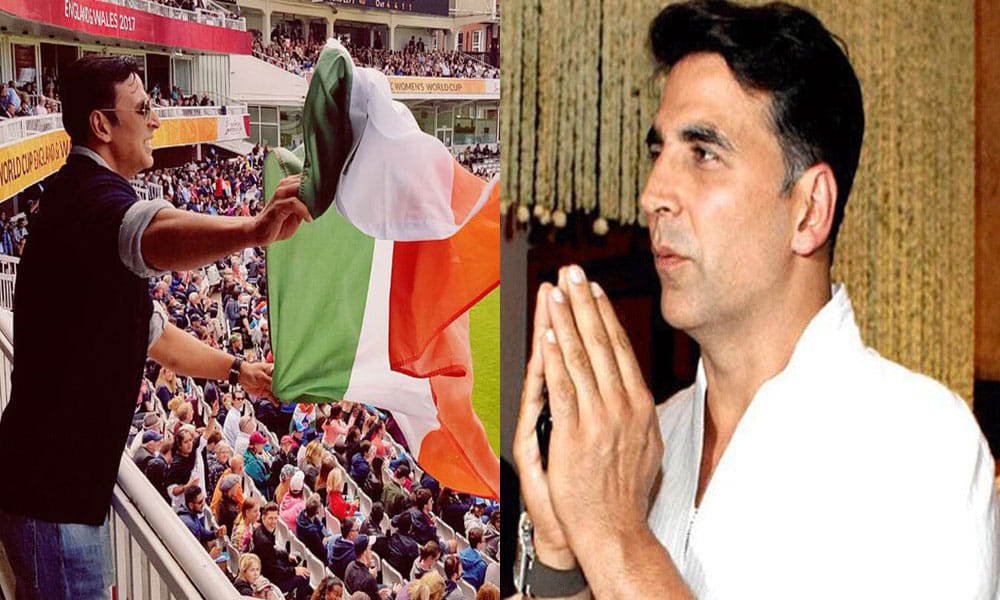 Akshay Kumar Apologise For Holding National Flag Upside Down During ICC Womens World Cup 2017