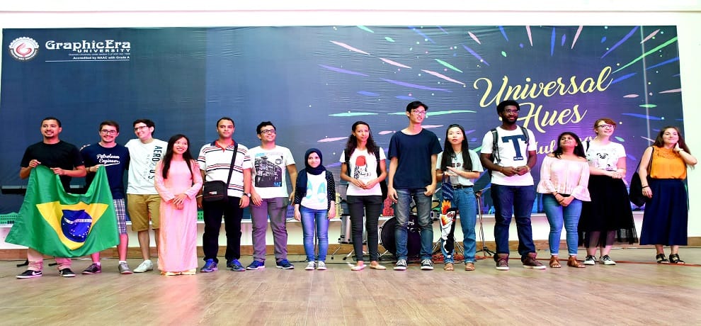 Graphic Era University appeared in the cultural colors of fourteen countries