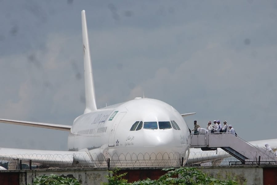  first group of haj travellers depart from lucknow.