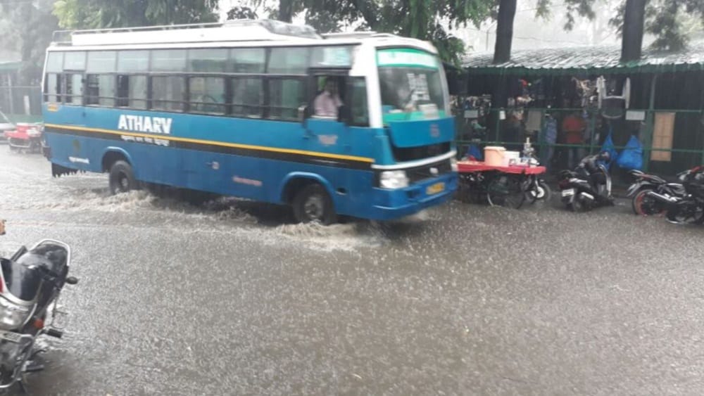 Pics after heavy rain in dehradun