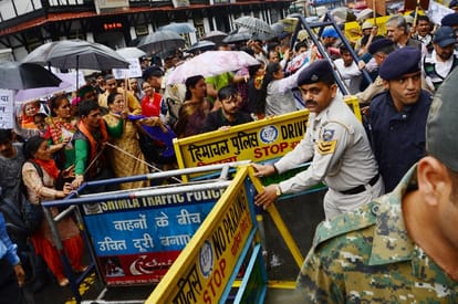 kotkhai gangrape and murder case Protest in shimla