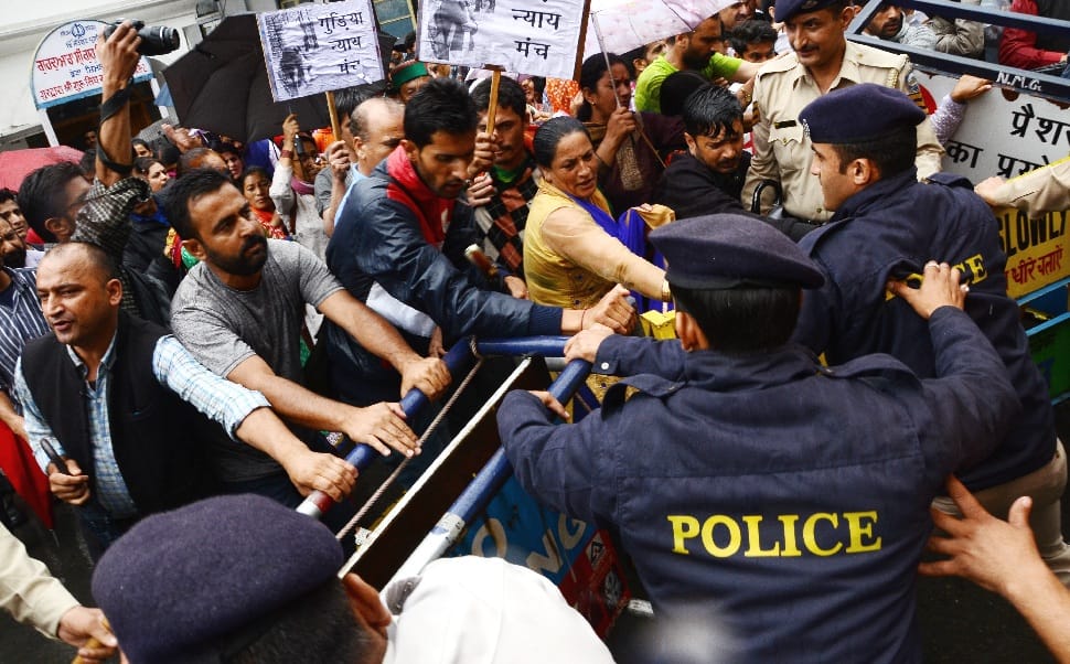 kotkhai gangrape and murder case Protest in shimla