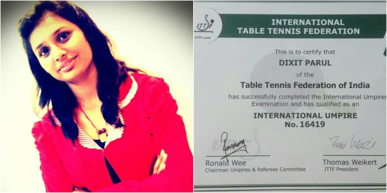 varanasi parul dixit become international umpire of table tennis