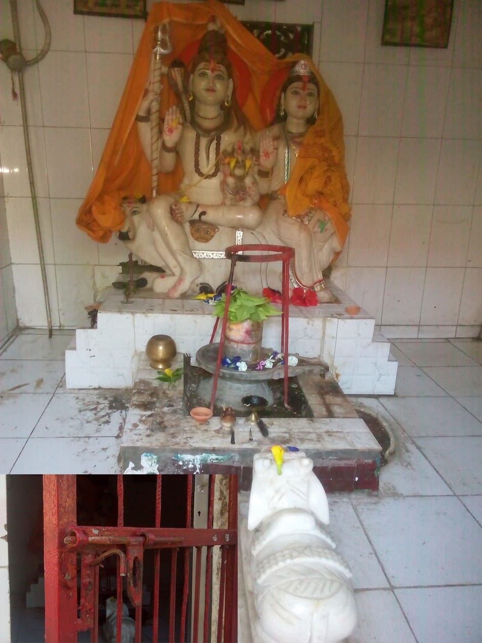 शिव मंदिर से कलश चोरी