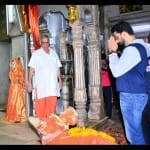 मंदिर में अभिषेक बच्चन