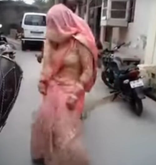 watch this viral video of newly bride dancing on   tunes of dhol in veil 