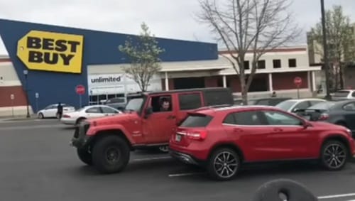 Guy parked car in two parking space gets shock when   returns
