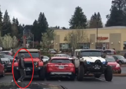 Guy parked car in two parking space gets shock when   returns