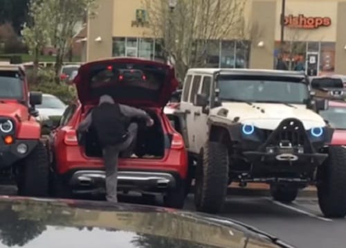 Guy parked car in two parking space gets shock when   returns