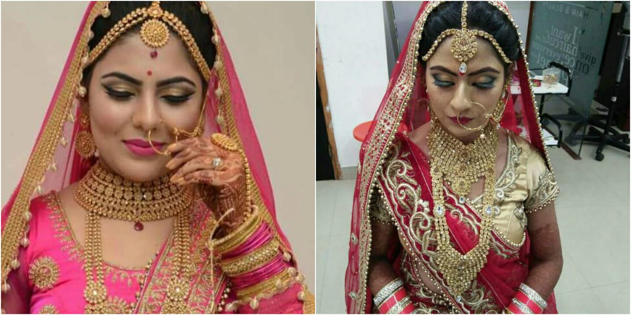 Hariyali Teej‬ special beauty treatment and makeup in varanasi