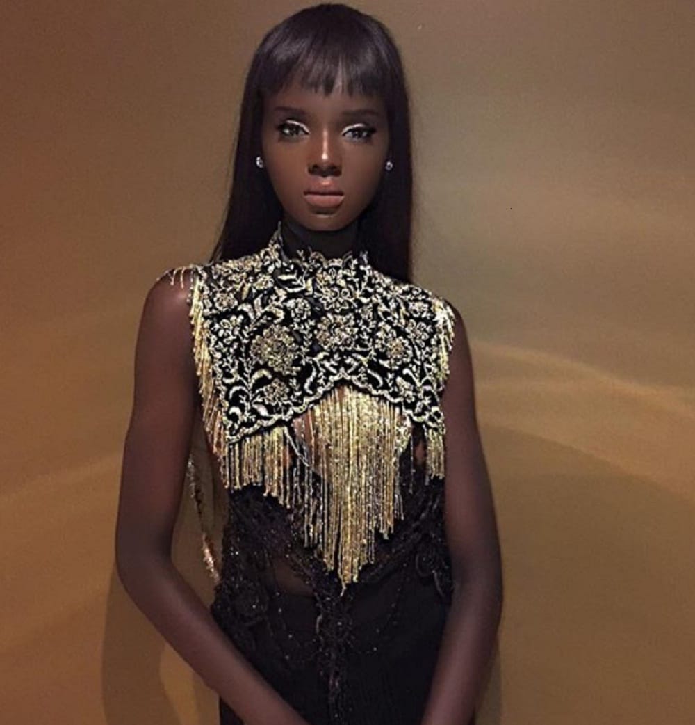 Sudanese-Australian model Nyadak Thot Duckie often   confused as plastic doll