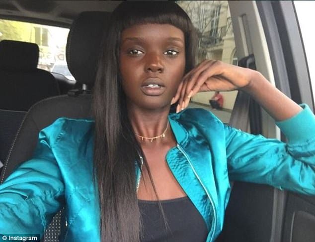 Sudanese-Australian model Nyadak Thot Duckie often   confused as plastic doll
