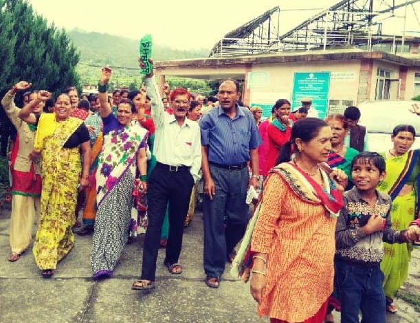 Sloganeering in champawat