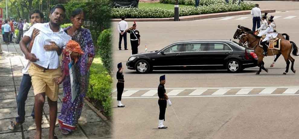 president ramnath kovind convoy create big trouble for patient of paralysis