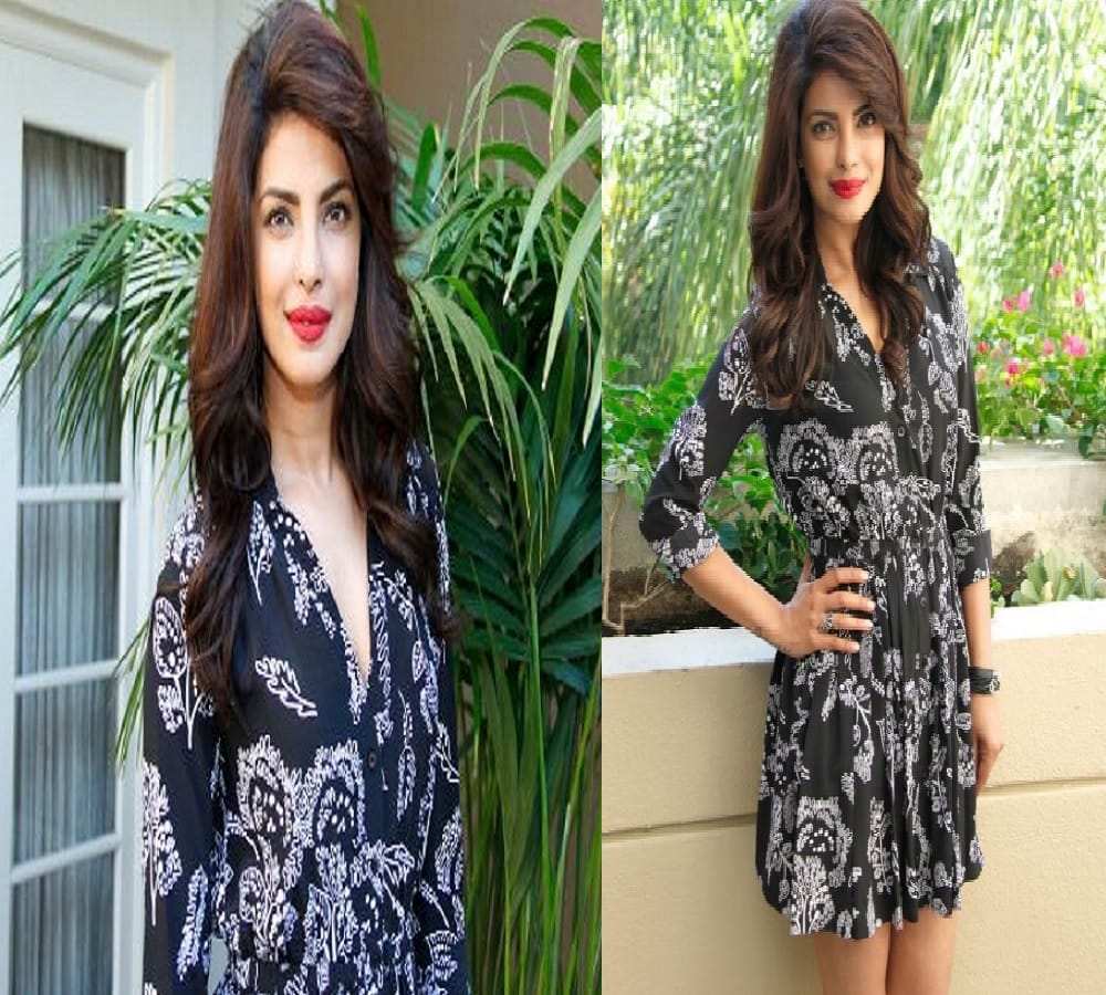 Priyanka Chopra seen in floral print dresses 