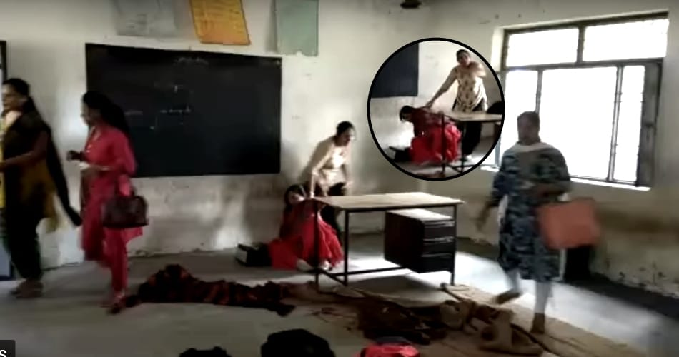 Teachers beat up each other in Dera Bassi