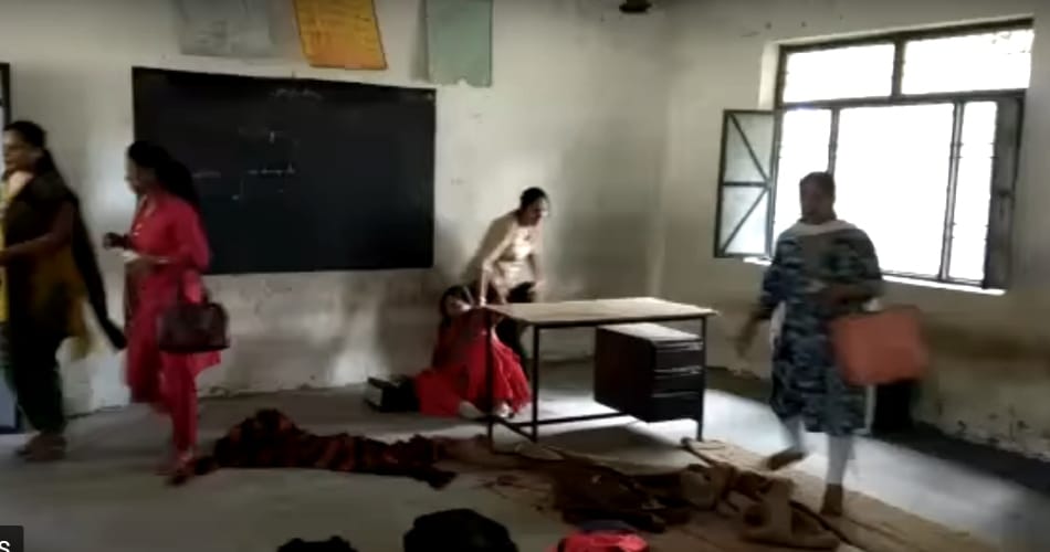 derabassi lady principal beat up Teacher in school time