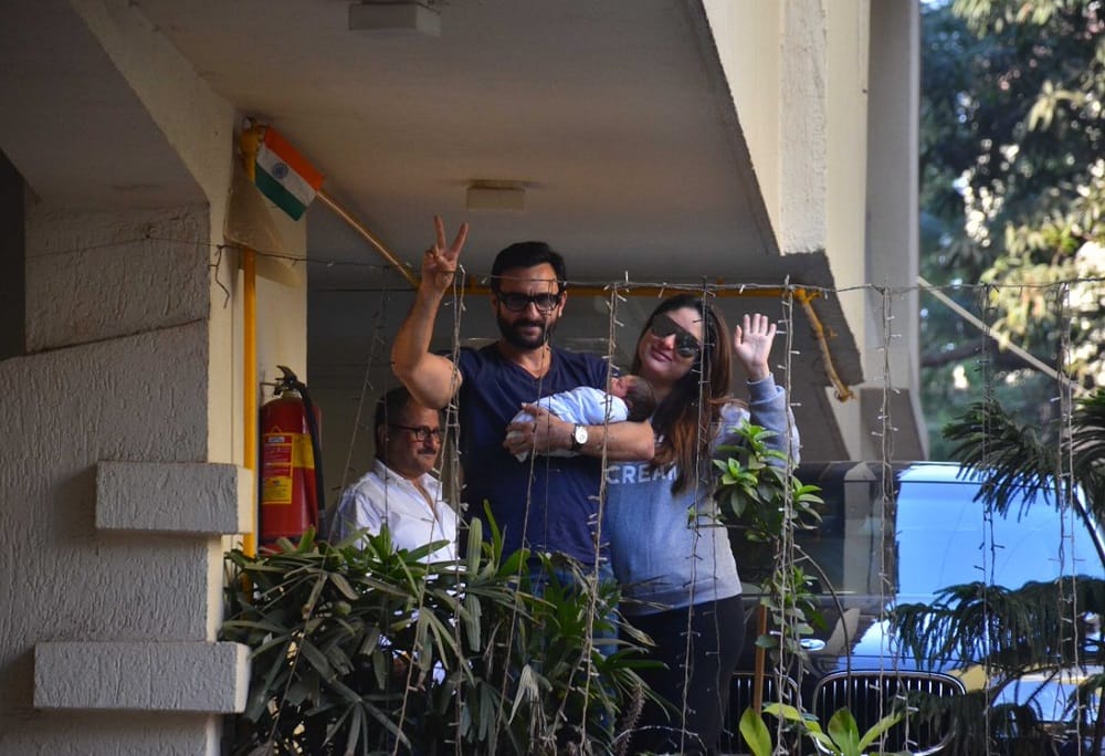 Saif Ali Khan leaves for Switzerland with wife Kareena and son Taimur on vacation