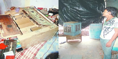 Chokidar absconding with gold and silver jewelery, capture in CCTV