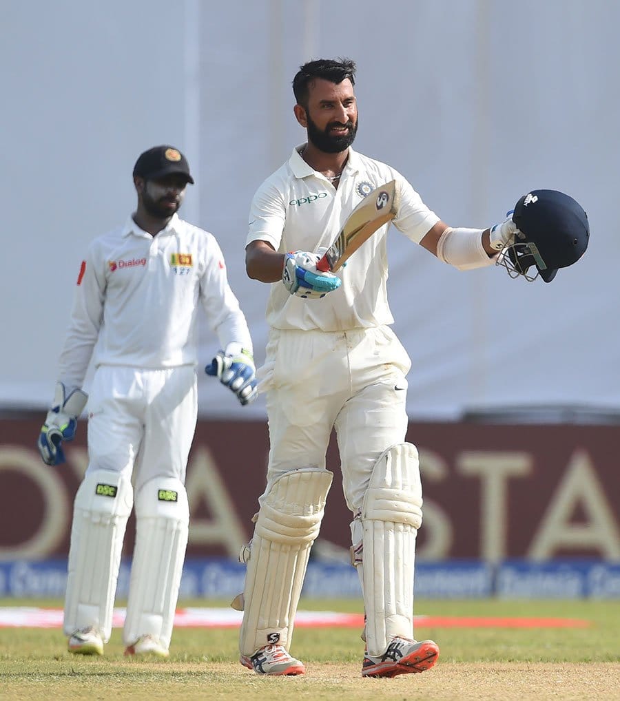 Cheteshwar Pujara Scores his 12th test ton in Galle test 