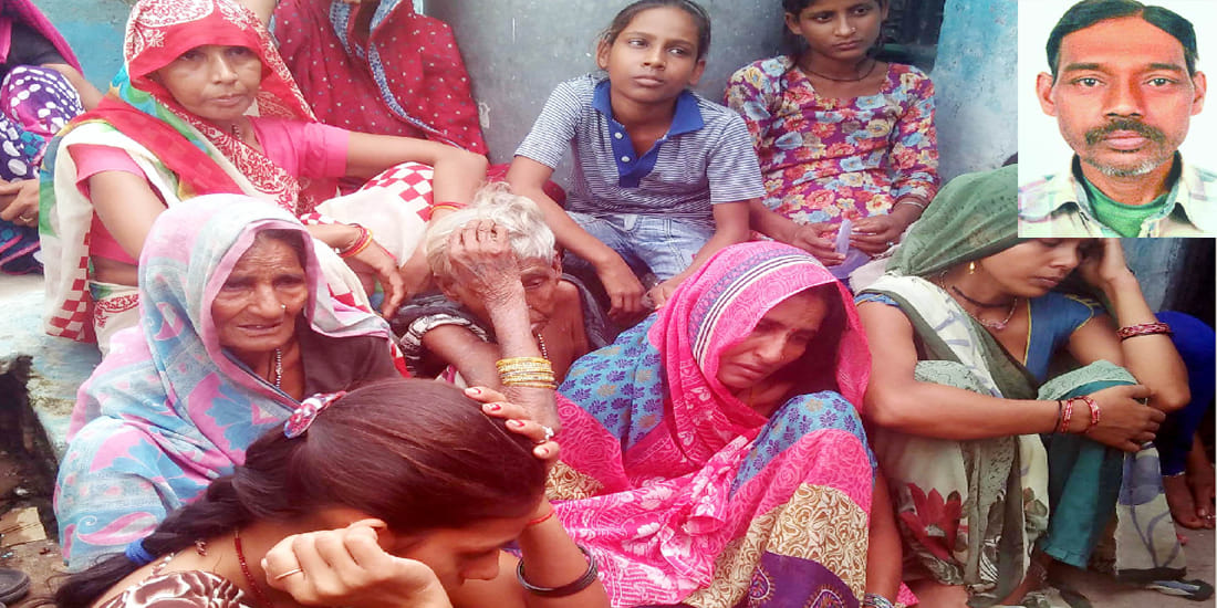 laborer hanging on at hamirpur