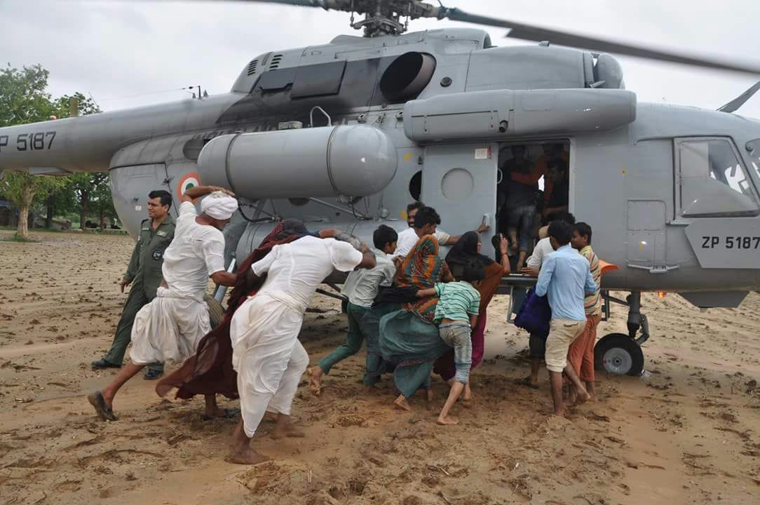 CM helicopter land due to rain