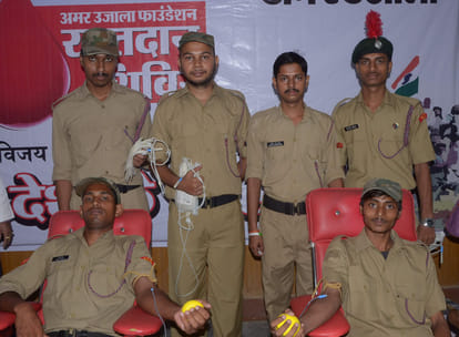 Kargil Vijay Diwas blood donation in Purvanchal by Amar Ujala Foundation 