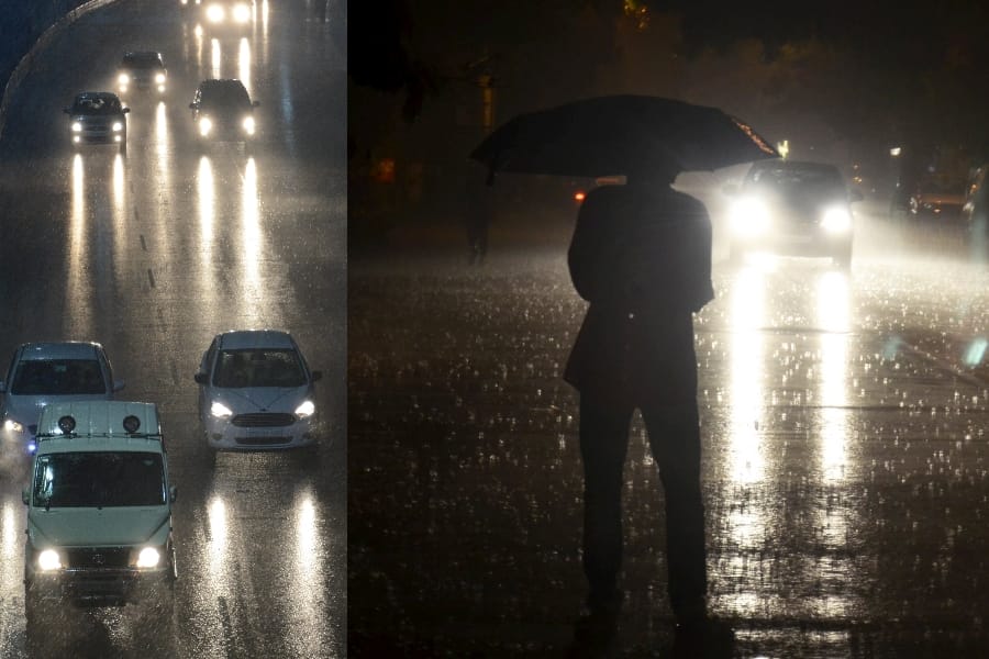 see pics of heavy rain in Lucknow.