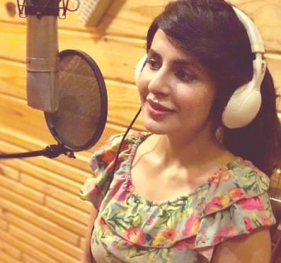  The first step in the form of a play back singer in the film industry