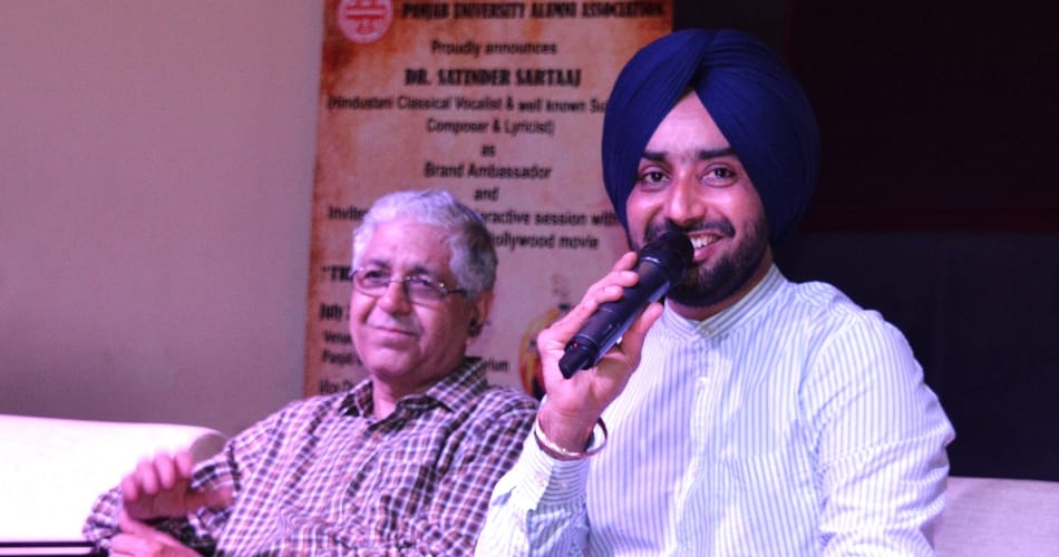 Satinder Sartaj became the Ambassador of Punjab University