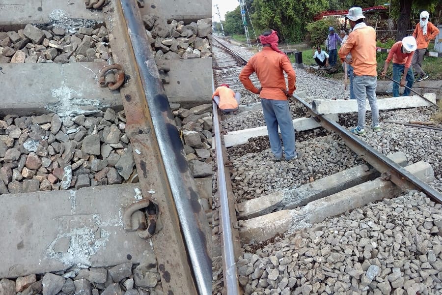 a coach of memu train derailed in Lucknow.