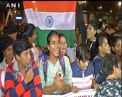 women indian cricket team arrives india after icc world cup