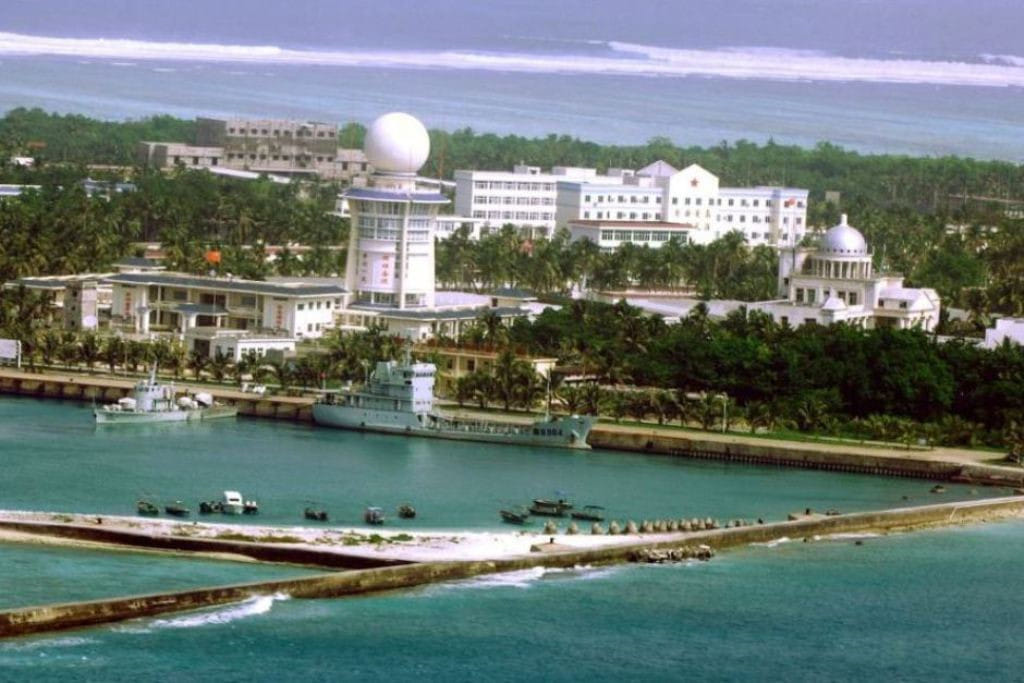 China opened the first cinema on Woody Island, shown for free