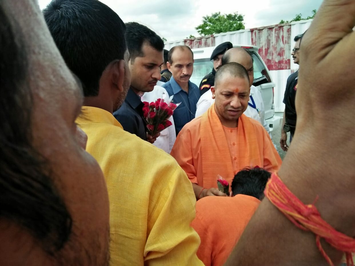 up cm adityanath visits ayodhya for the second time