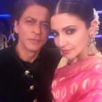 shahrukh khan tweet a photo of him and anusha sharma and praises her