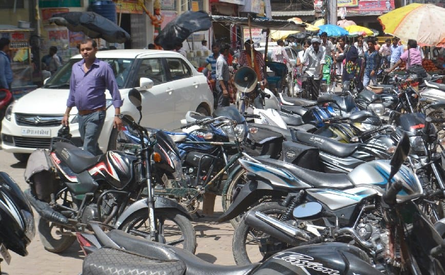 Illegal parking is becoming the reason for encroachment
