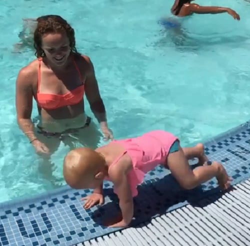 Watch viral video of two year old baby girl doing   burpees
