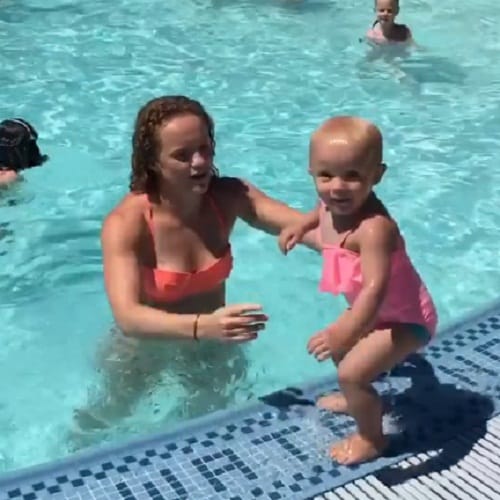 Watch viral video of two year old baby girl doing   burpees