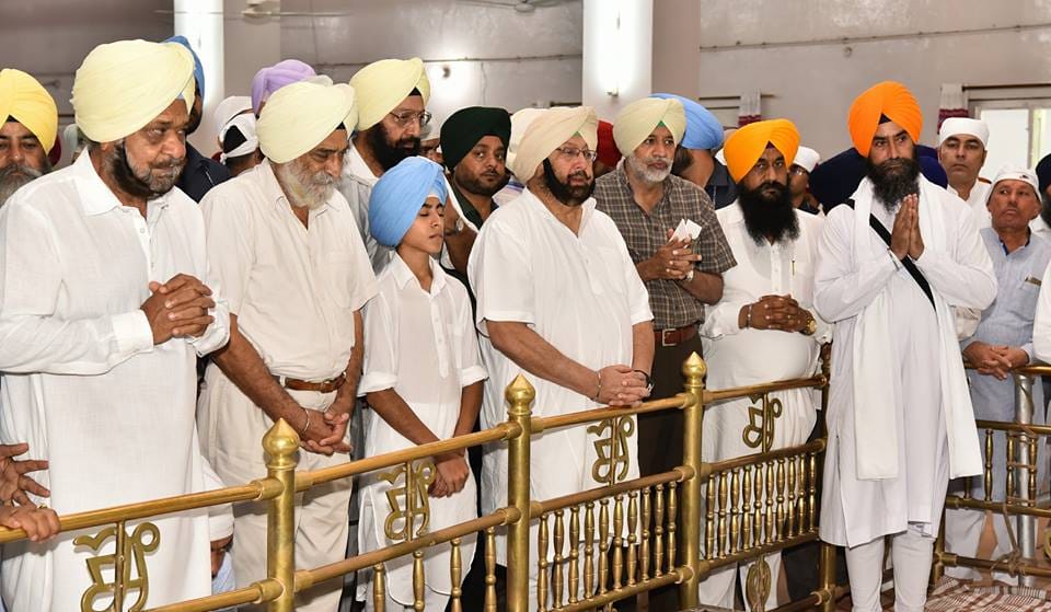 RAJMATA’S ASHES IMMERSED AT KIRATPUR AMID PRAYERS BY CAPT AMARINDER