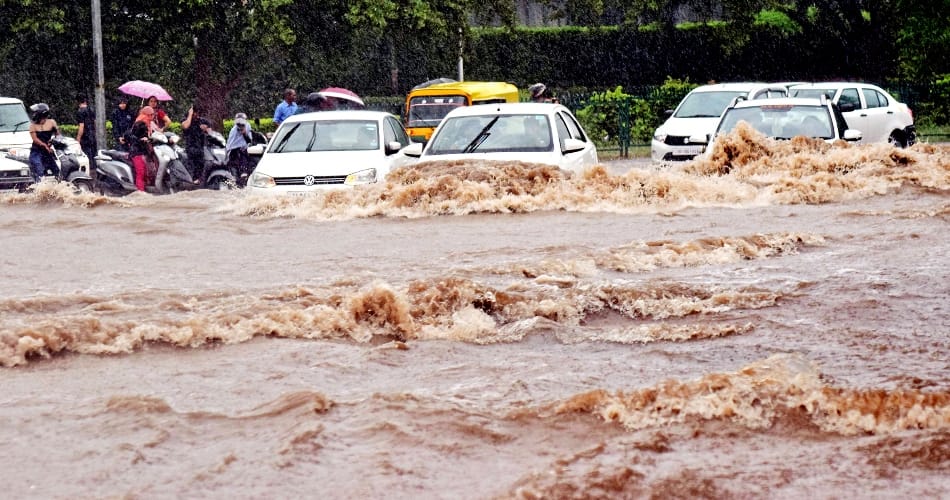 Chandigarh witnesses heaviest rain in past decade