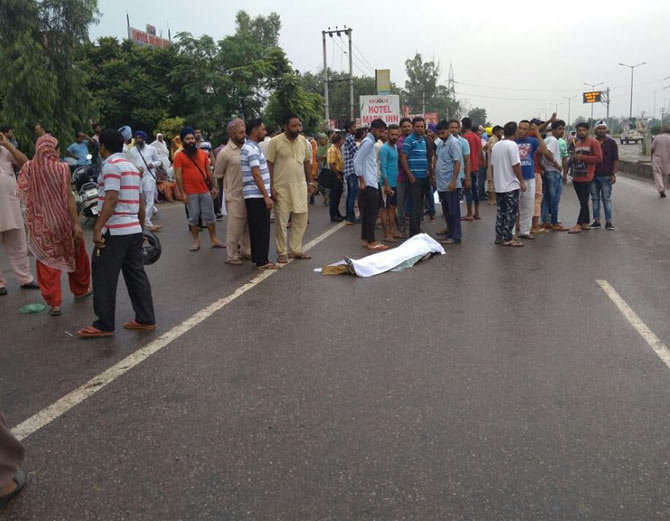 ludhiana speeding car crushed three people
