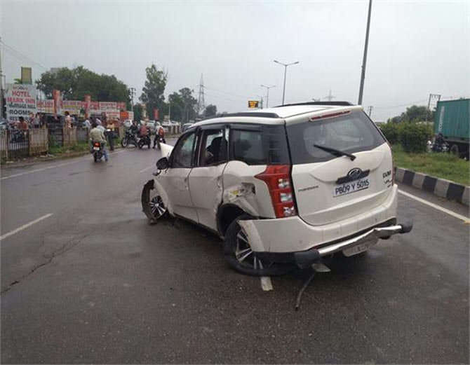 ludhiana speeding car crushed three people