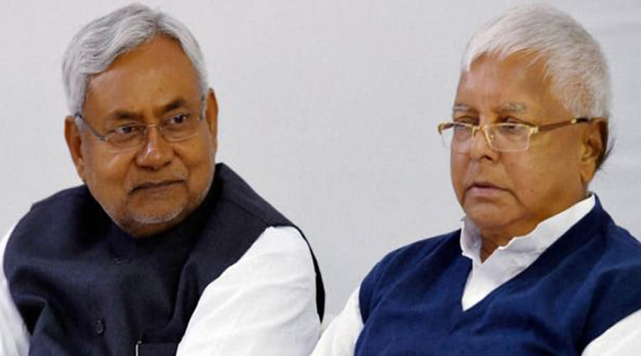 nitish says tejashwi is child lalu counters and says tejashwi is uncle of nitish