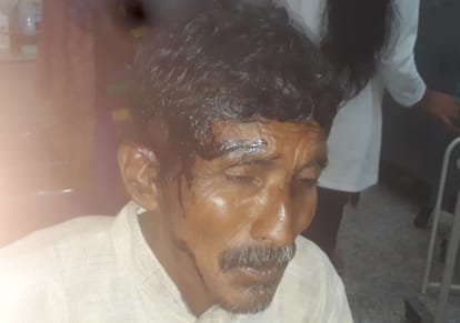 tiger attack on man when he wsa sleeping in home